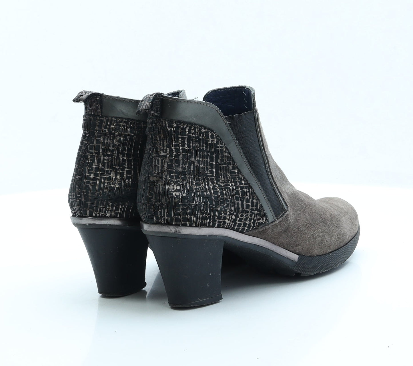 Preworn Womens Brown Faux Suede Chelsea Boot UK 4 EUR 37