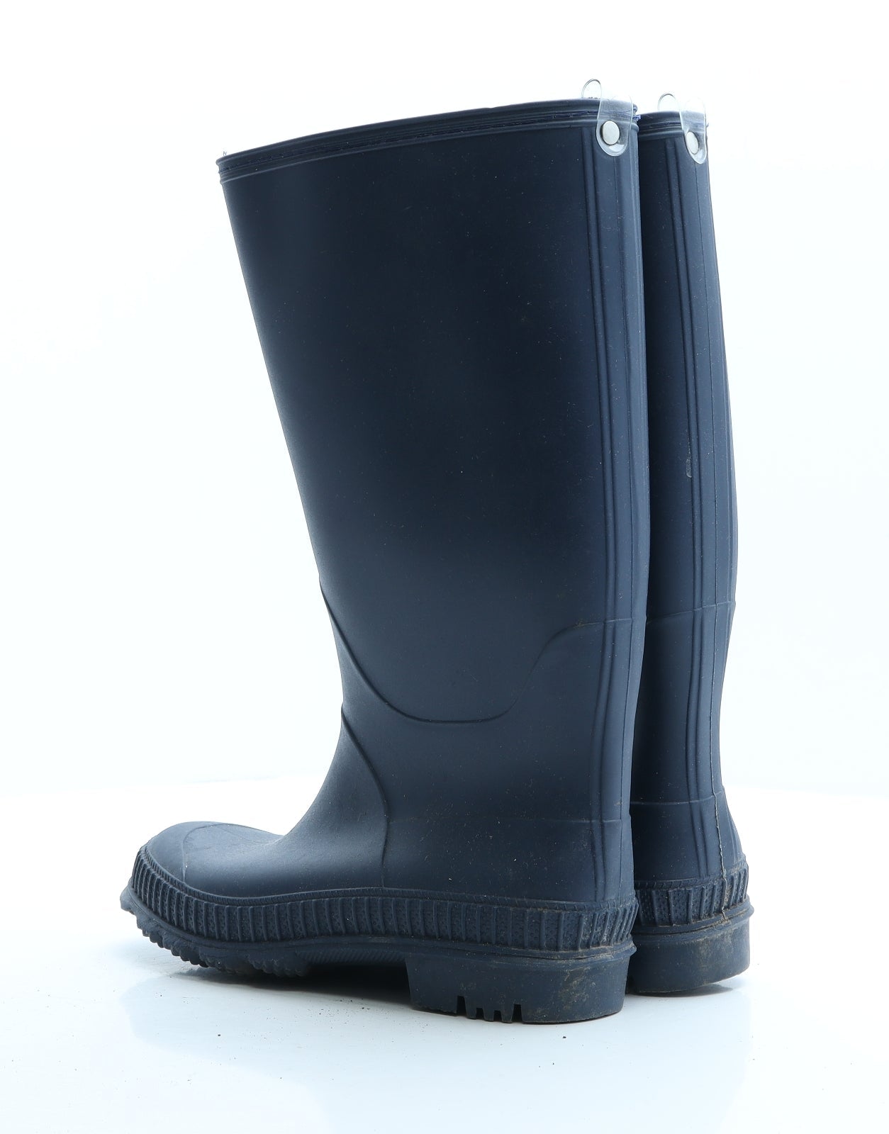 Preworn Womens Blue Rubber Wellies Boot UK 3 EUR 36