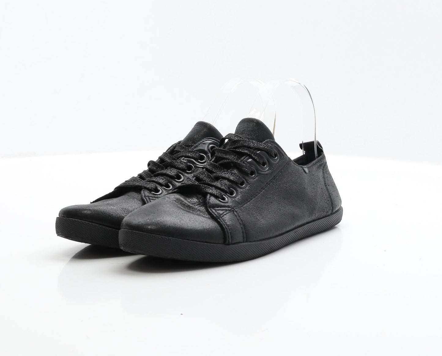 Preworn Womens Black Polyester Trainer UK 4 EUR 37