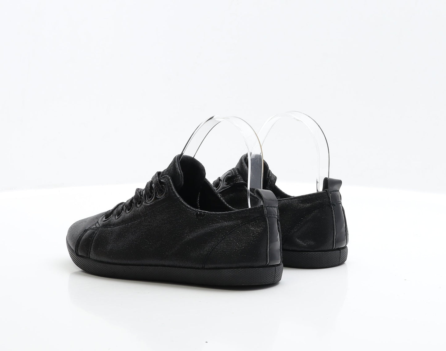 Preworn Womens Black Polyester Trainer UK 4 EUR 37