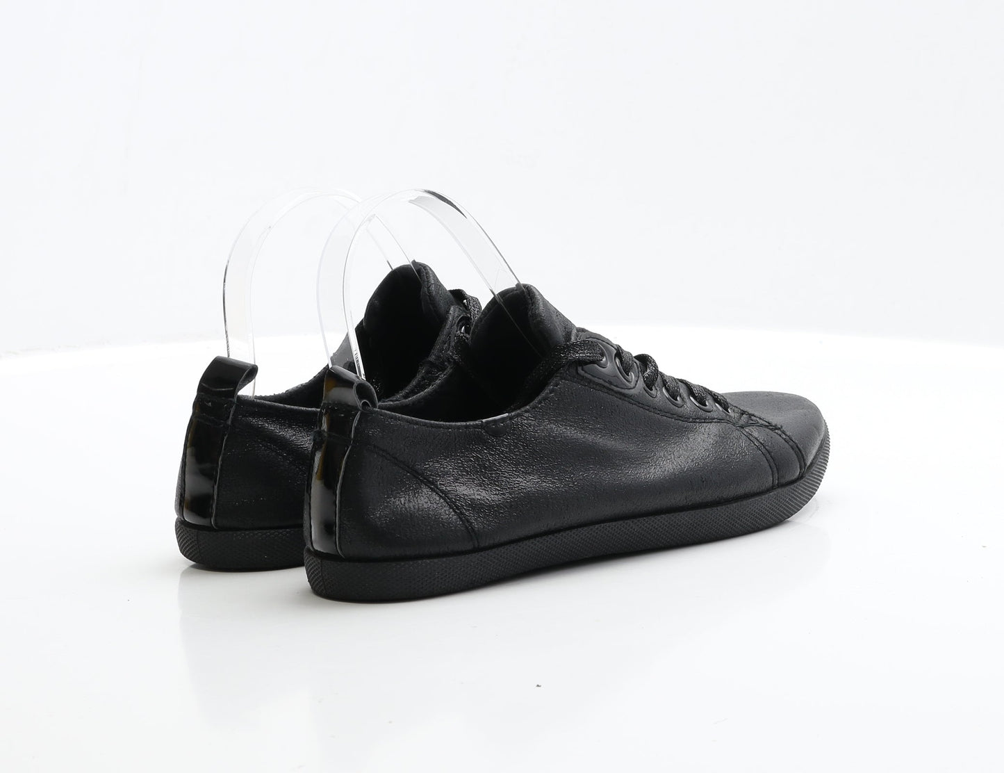 Preworn Womens Black Polyester Trainer UK 4 EUR 37