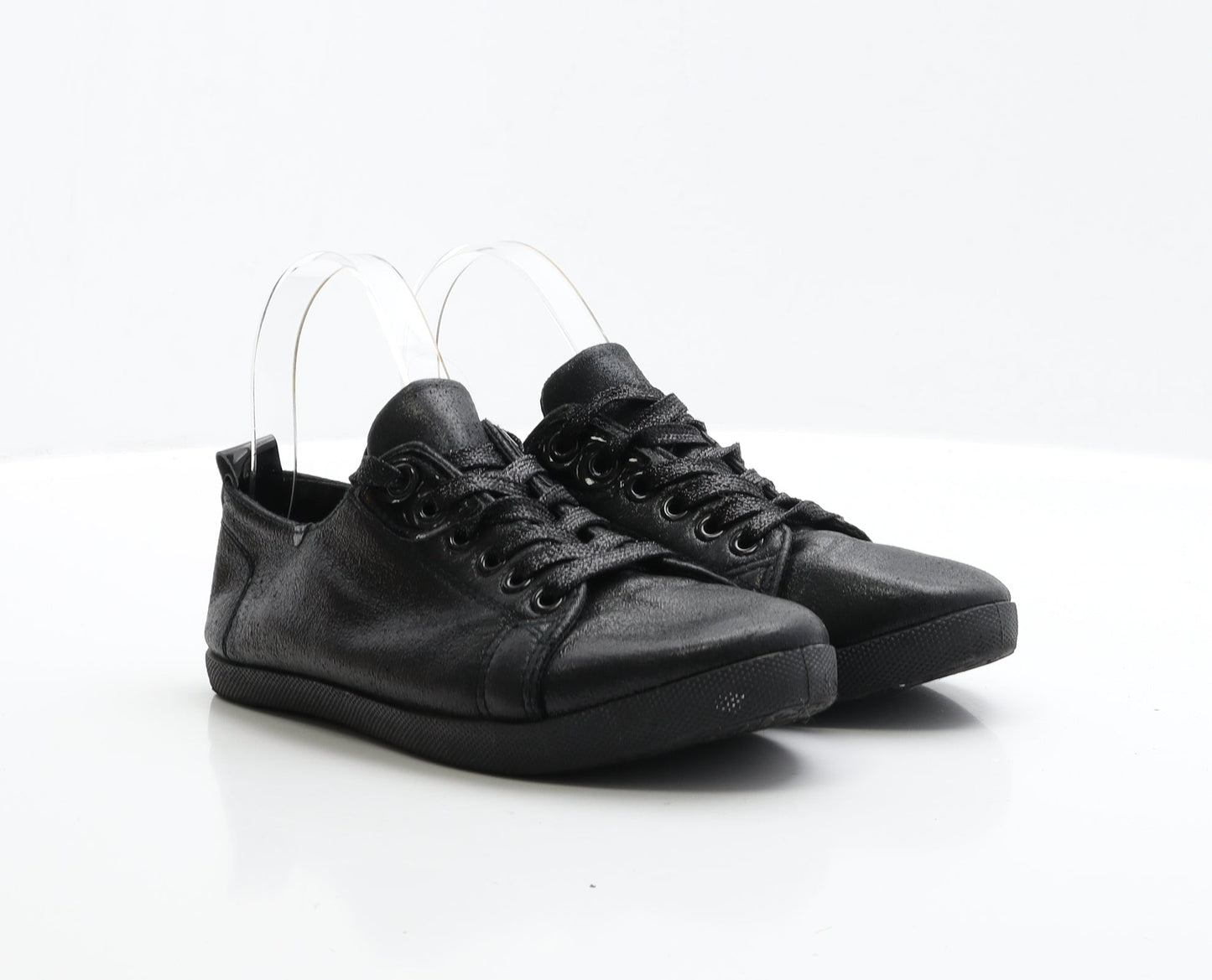 Preworn Womens Black Polyester Trainer UK 4 EUR 37