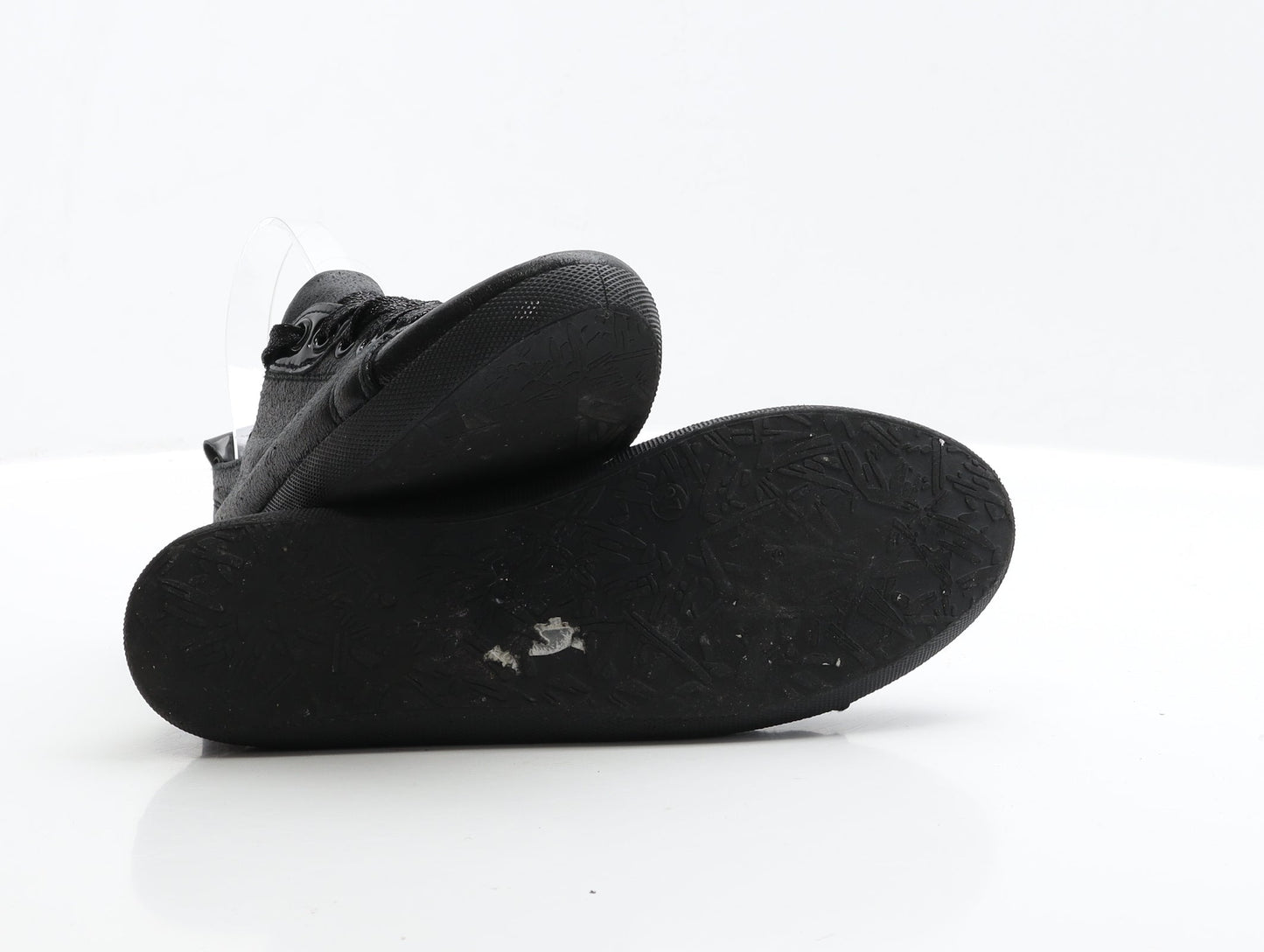 Preworn Womens Black Polyester Trainer UK 4 EUR 37