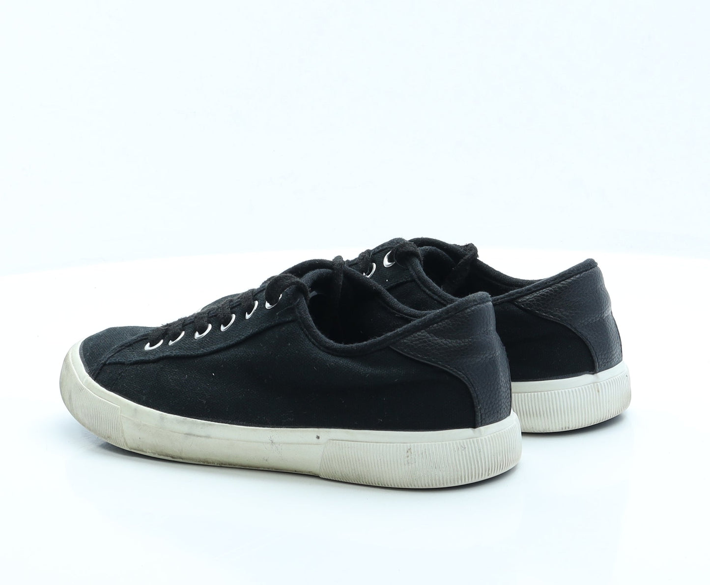 F&F Womens Black Fabric Trainer UK 6.5