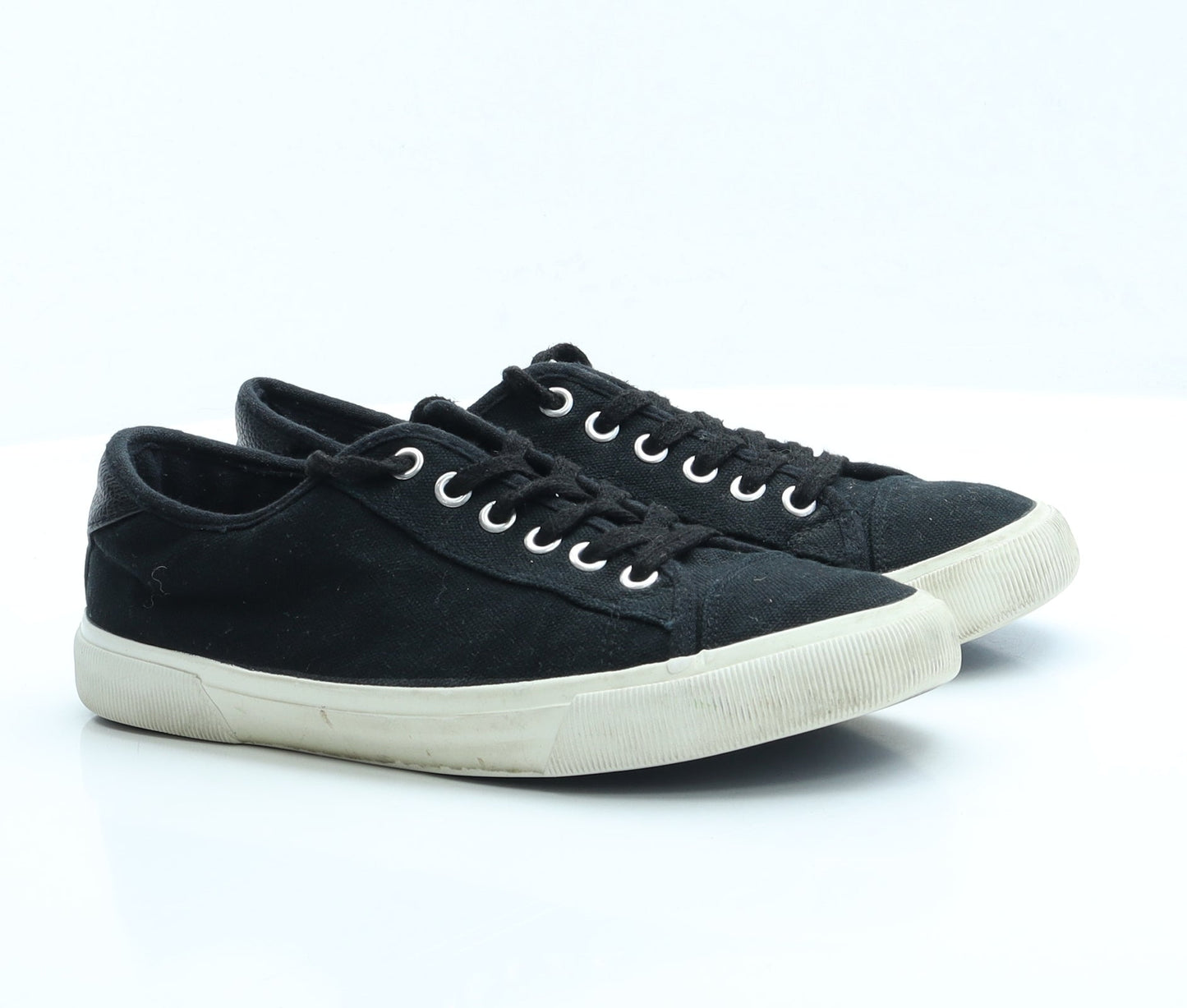 F&F Womens Black Fabric Trainer UK 6.5