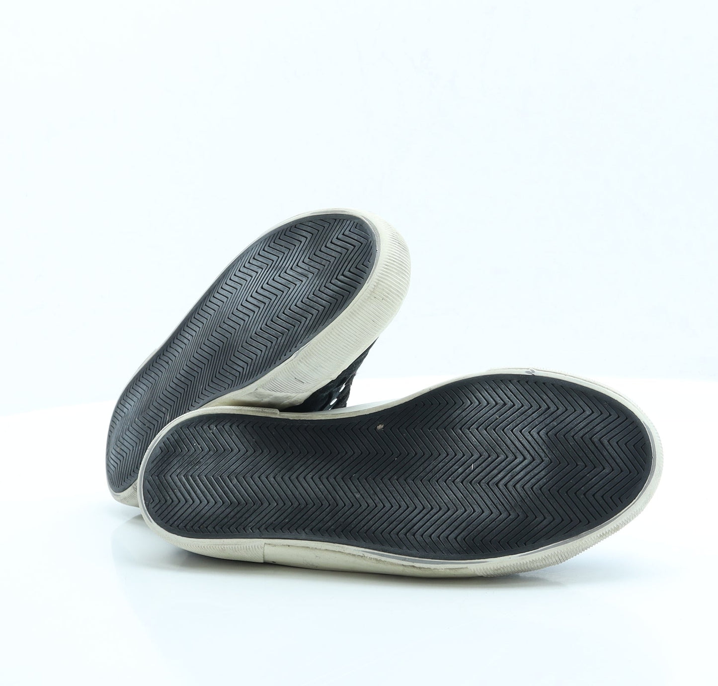 F&F Womens Black Fabric Trainer UK 6.5