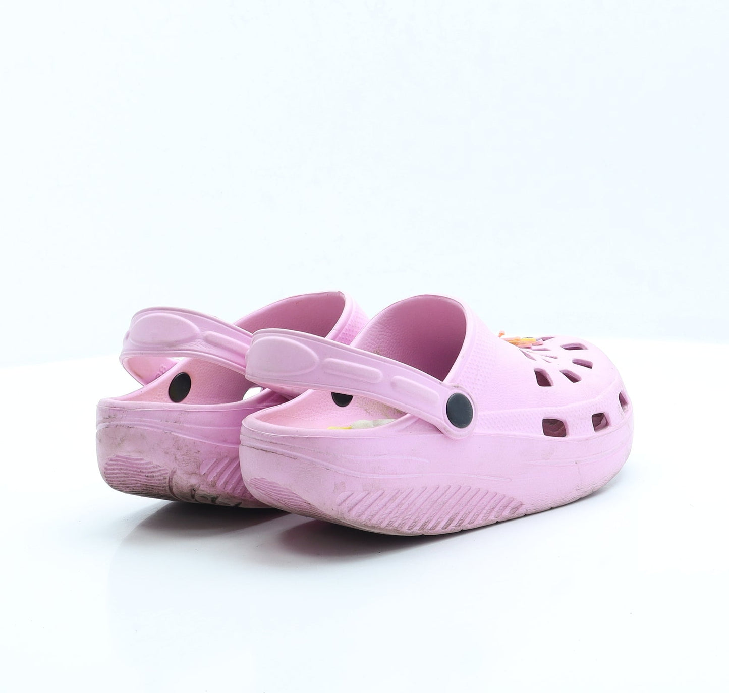 Preworn Womens Pink Rubber Slip On Sandal UK 5 EUR 38