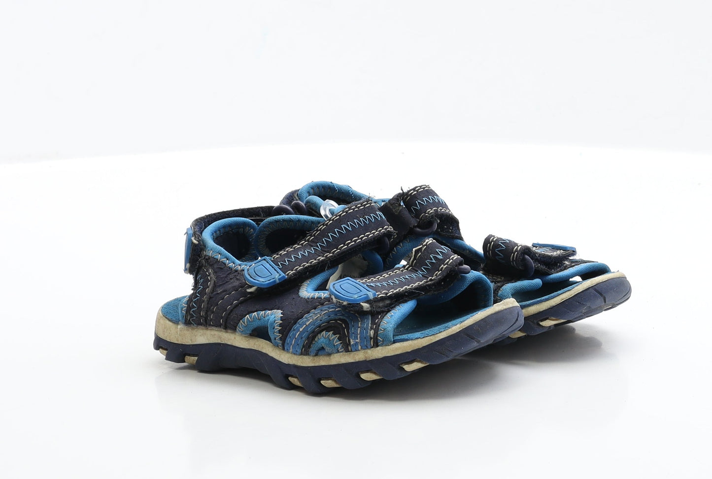 George Boys Blue Polyester Slingback Sandal UK 7 EUR 24