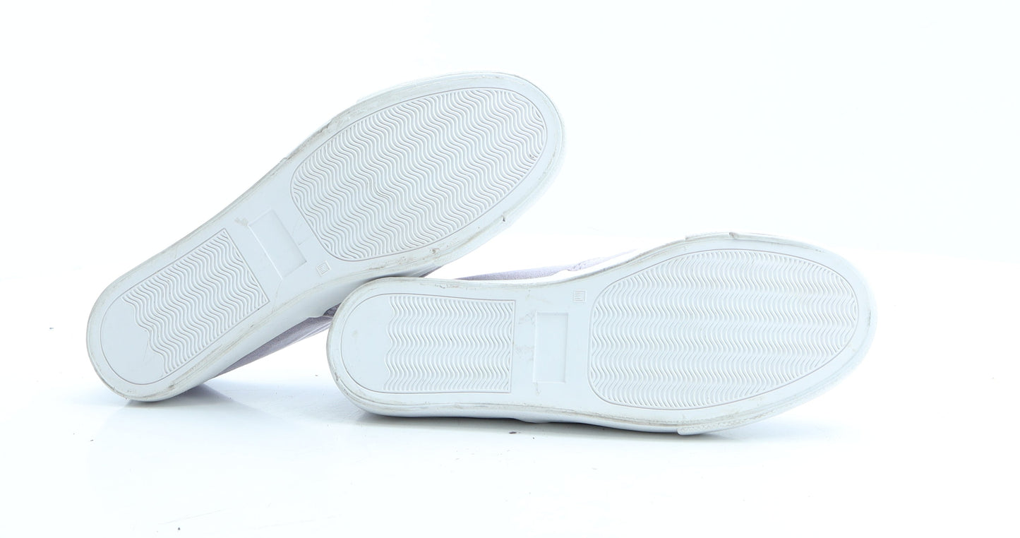 Primark Womens Purple Polyamide Loafer Flat UK 4 EUR 37