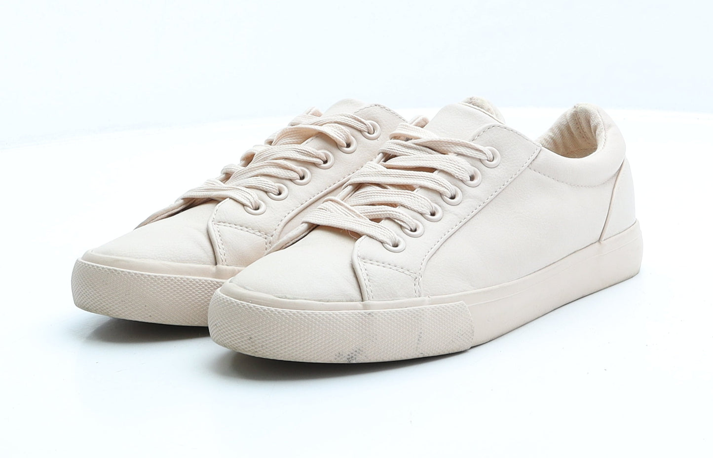 Primark Womens Pink Faux Leather Trainer UK 5 EUR 38