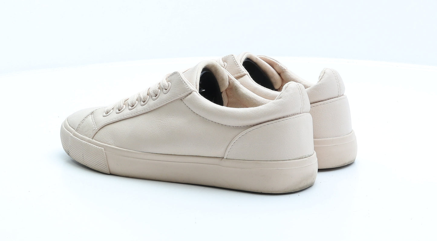Primark Womens Pink Faux Leather Trainer UK 5 EUR 38