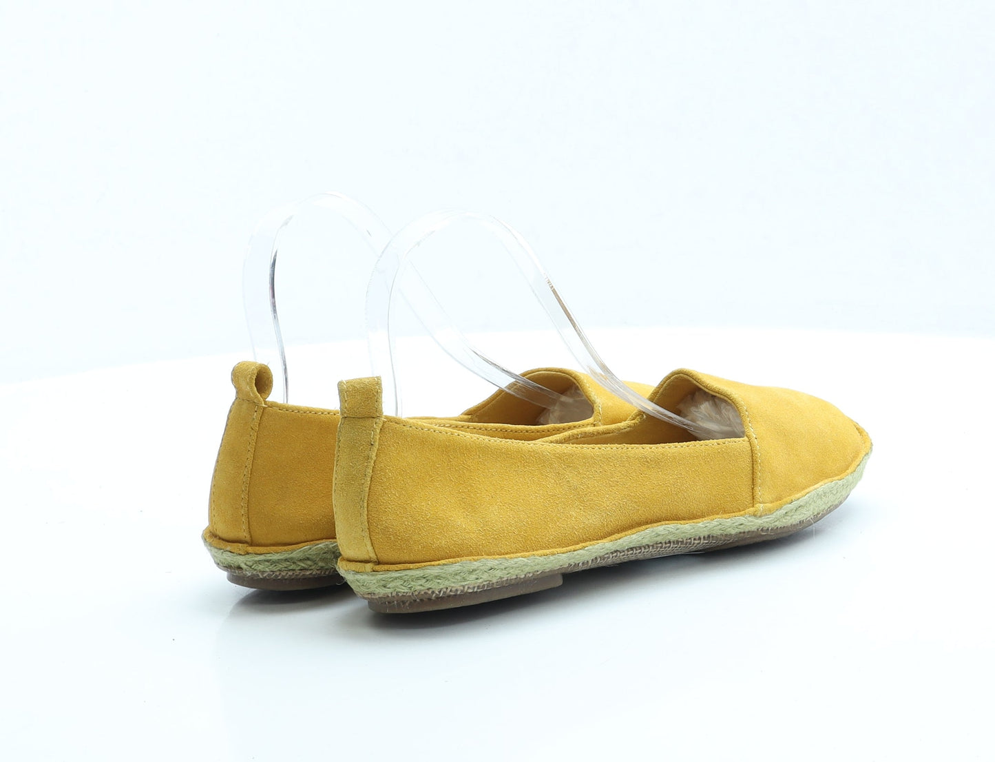 Clarks Womens Yellow Faux Suede Flat UK 6