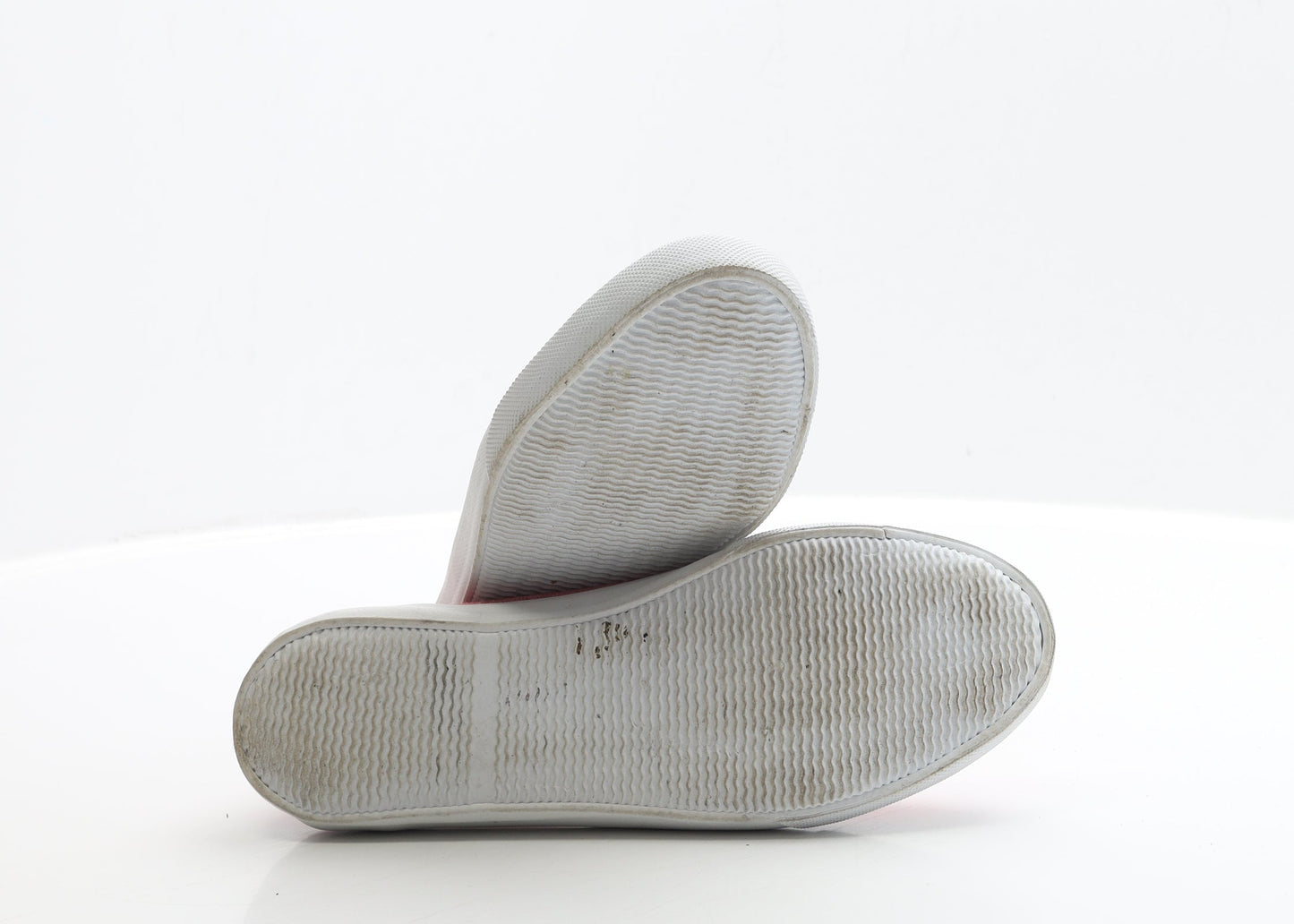 F&F Womens Red Fabric Flat UK 3 EUR 36