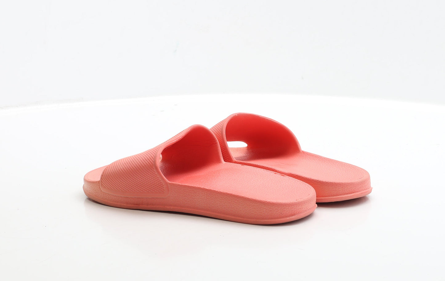 Preworn Womens Pink Rubber Slip On Sandal UK 4 EUR 37