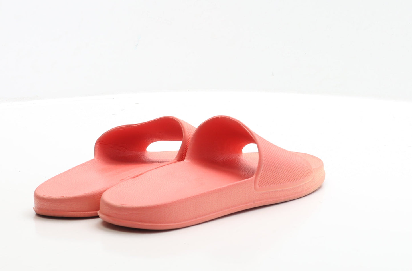 Preworn Womens Pink Rubber Slip On Sandal UK 4 EUR 37