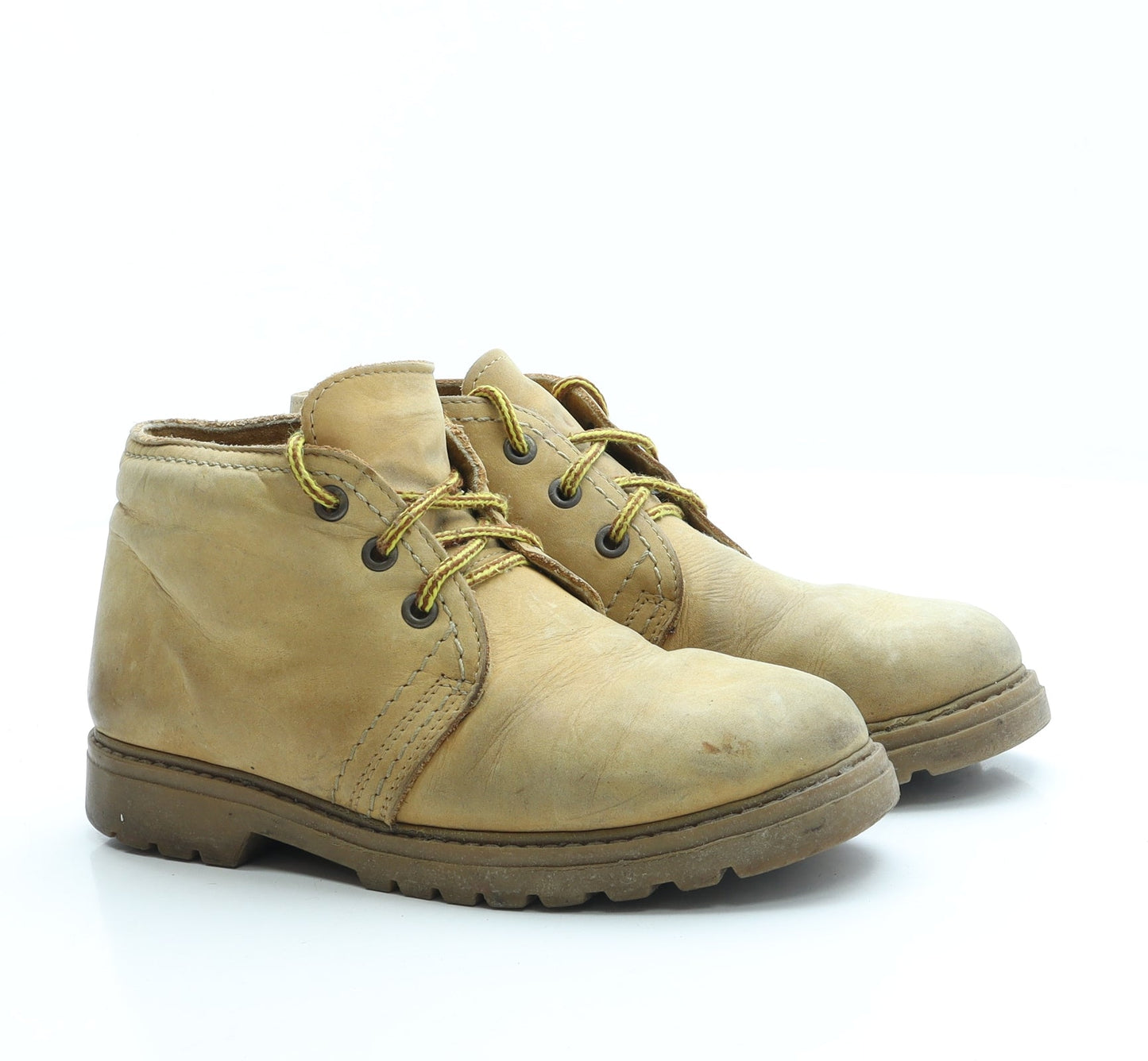 Preworn Womens Beige Polyester Desert Boot UK 4 37