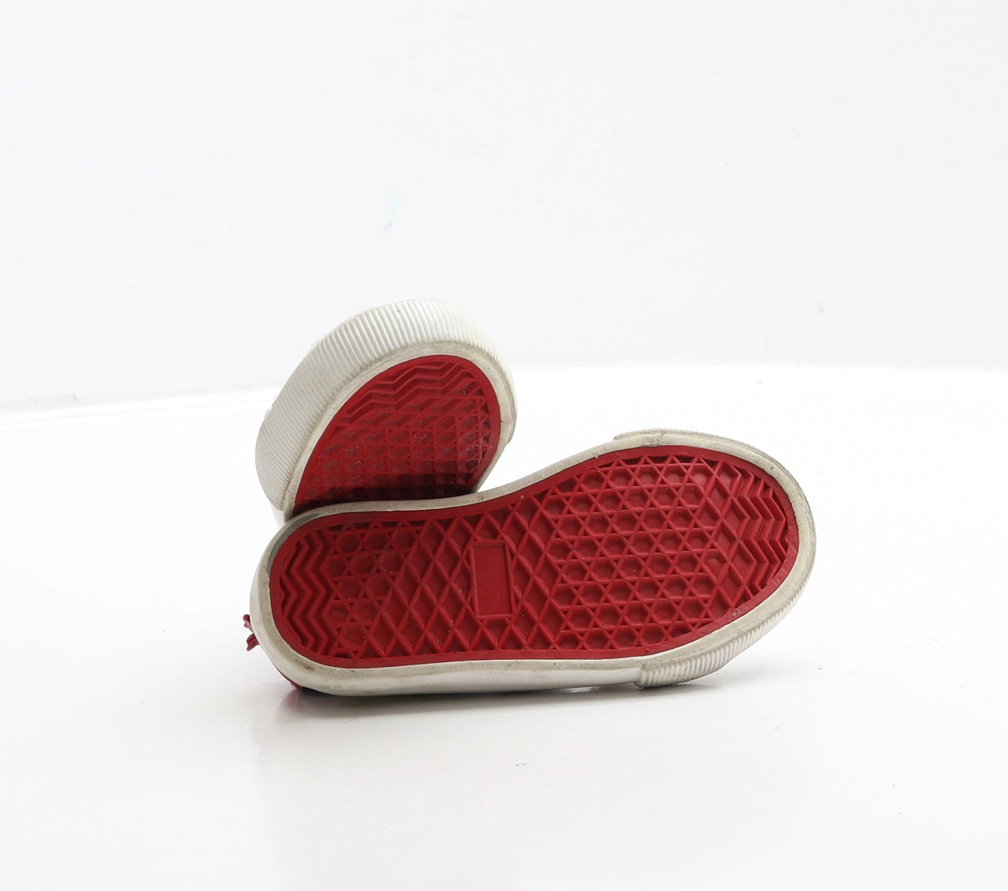 George Boys White Polyester Trainer UK 5 22 - First Walkers