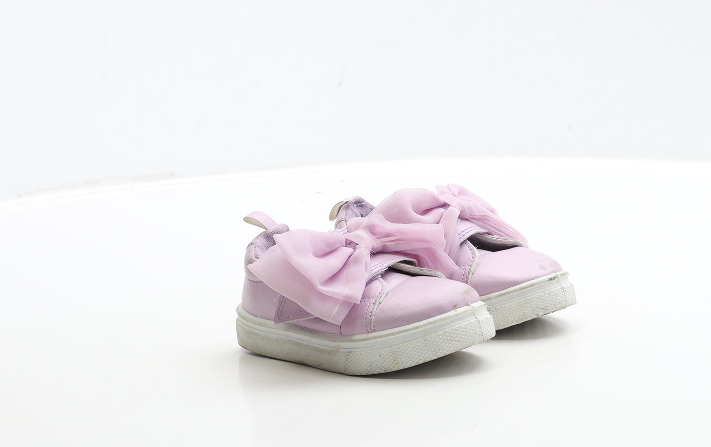 Preworn Girls Purple Polyester Trainer UK 4 21