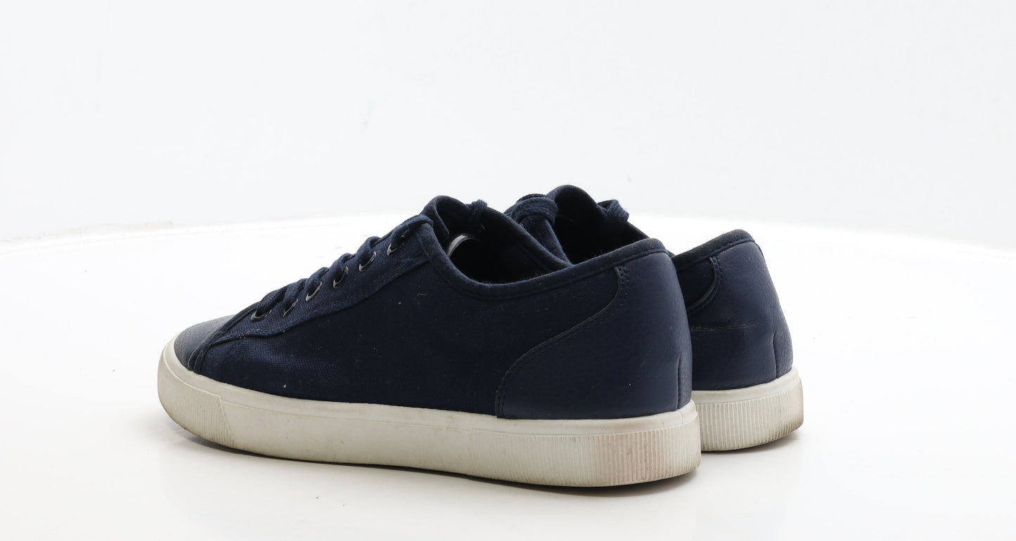 F&F Womens Blue Fabric Trainer UK 6.5 39.5