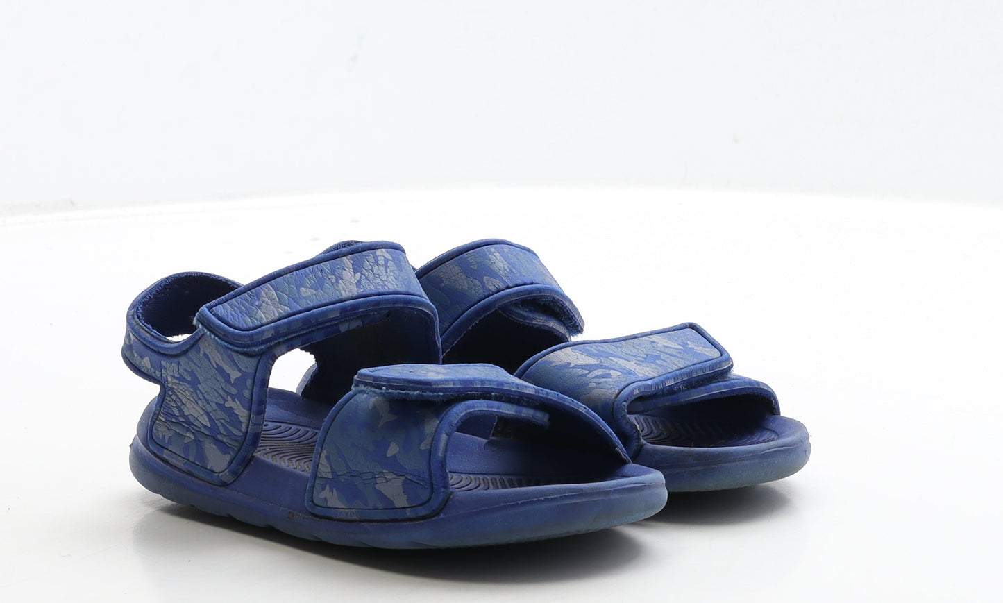 Preworn Boys Blue Geometric Polyester Slingback Sandal UK 9 26