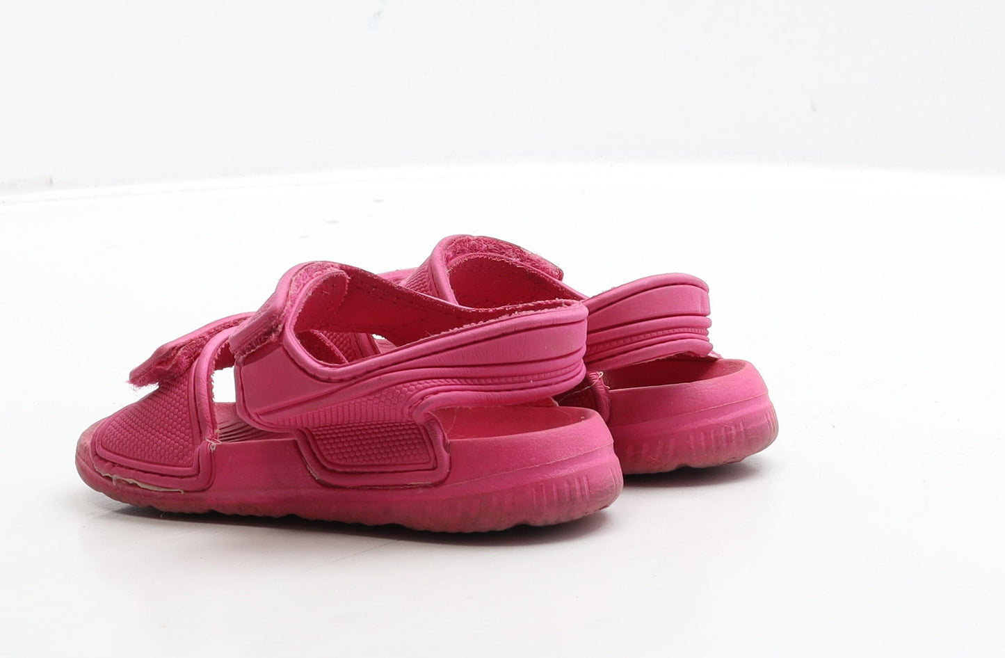 Preworn Girls Pink Polyester Strappy Sandal UK 7 24
