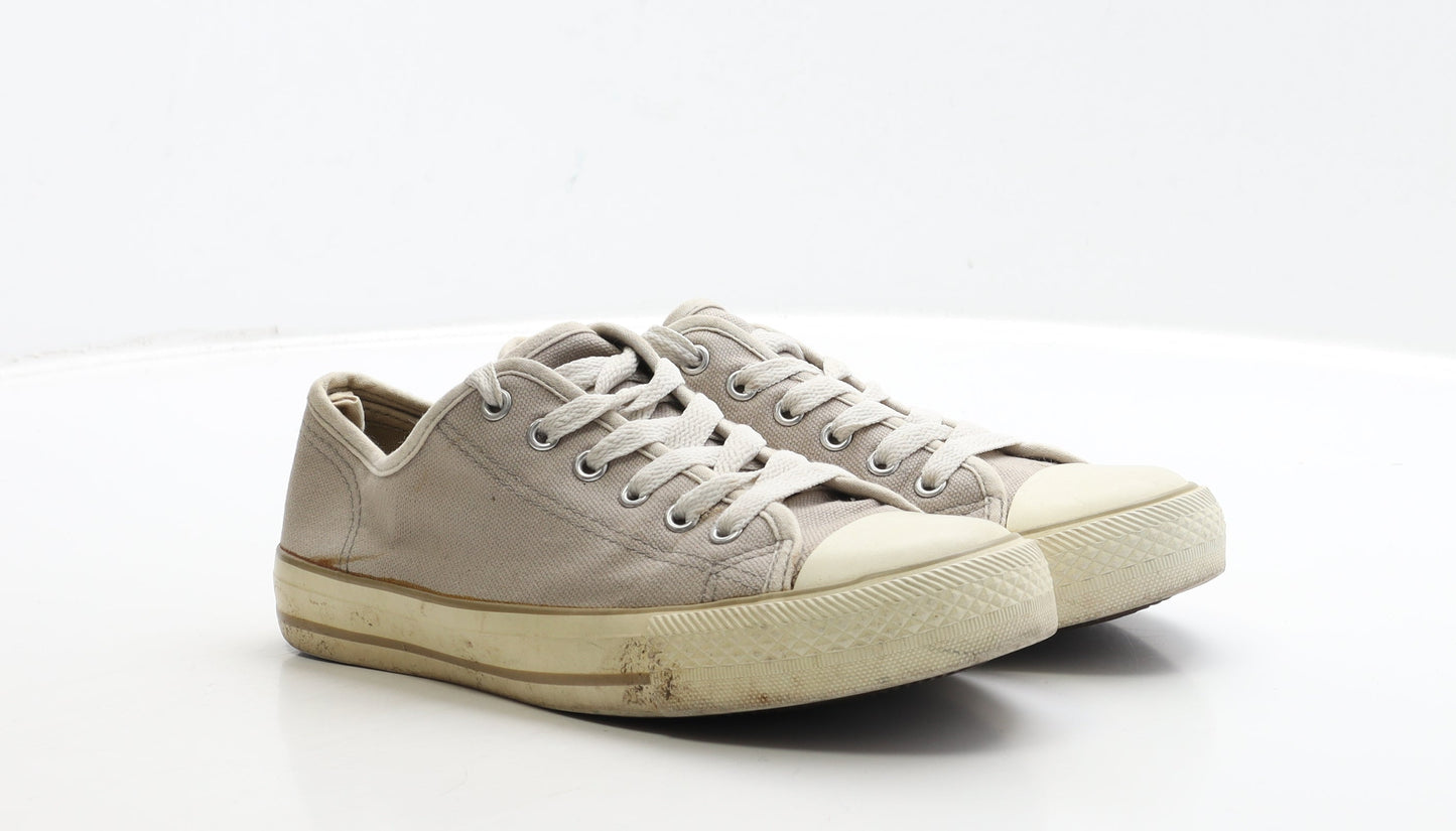 Primark Womens Beige Fabric Trainer UK 4 37