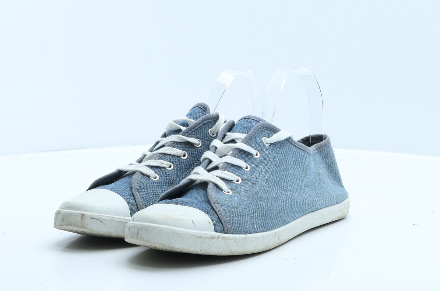George Womens Blue Polyester Trainer UK 6