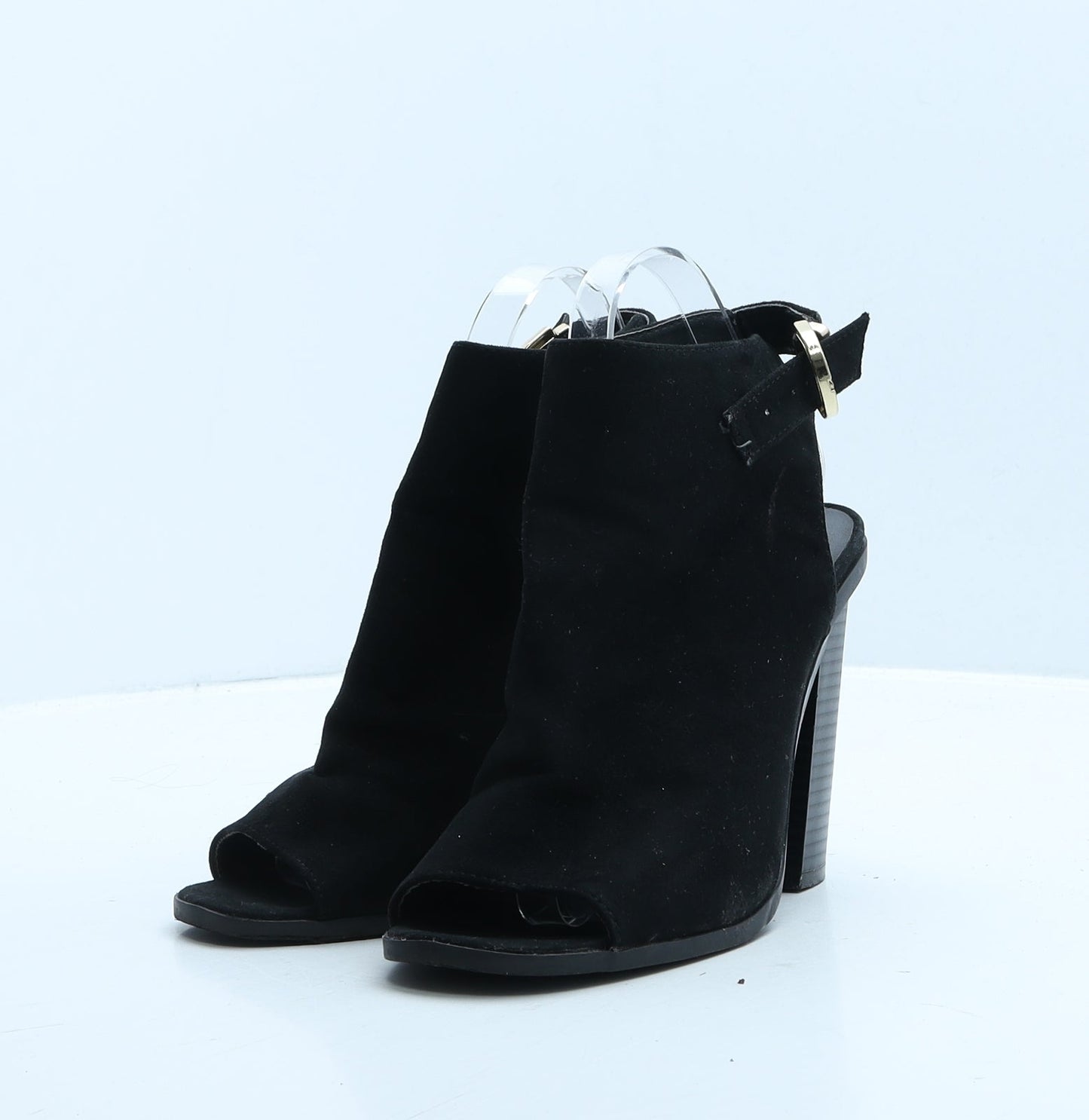 Atmosphere Womens Black Suede Mule Heel UK 7 40