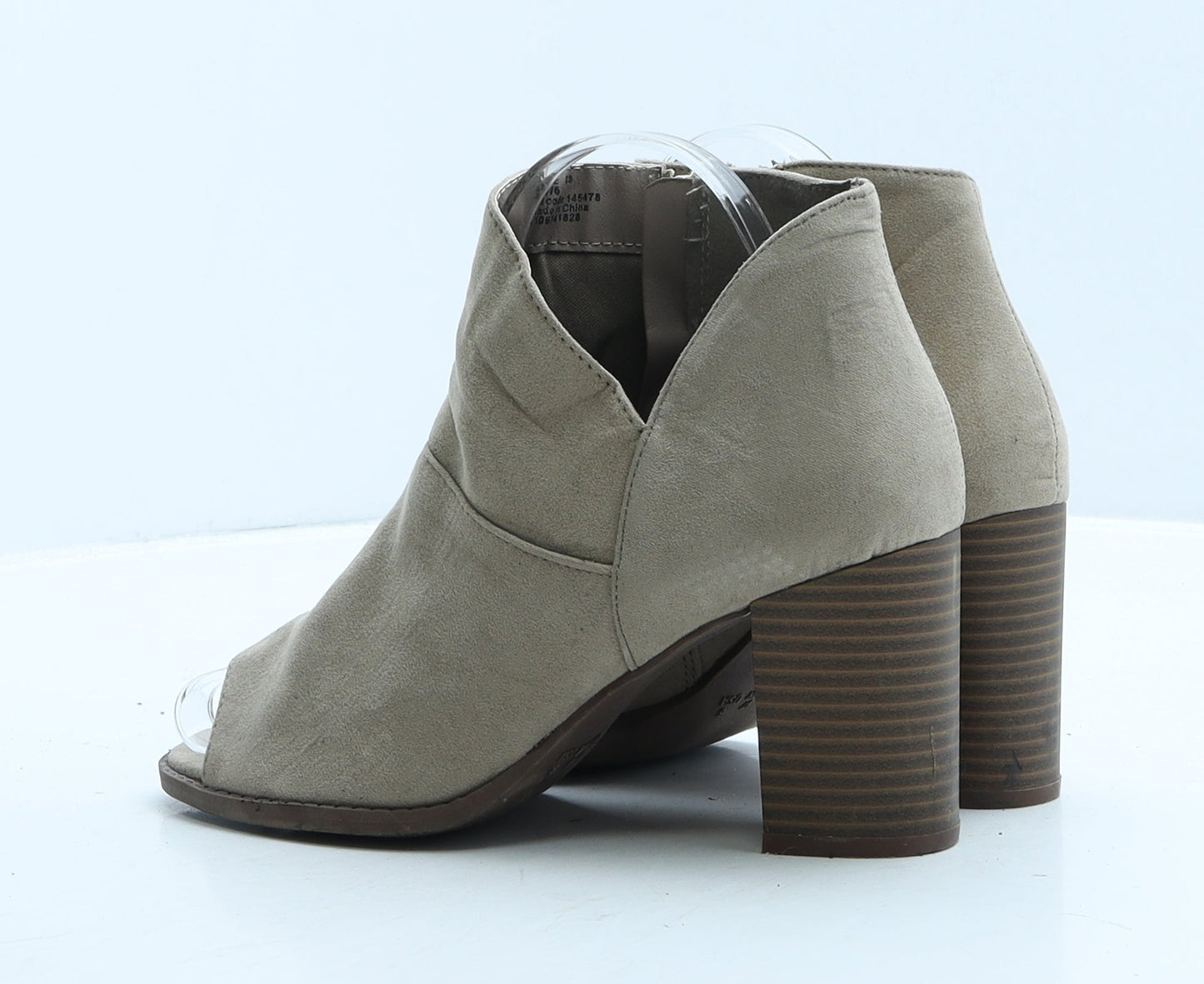 Atmosphere Womens Beige Suede Mule Heel UK 4 37