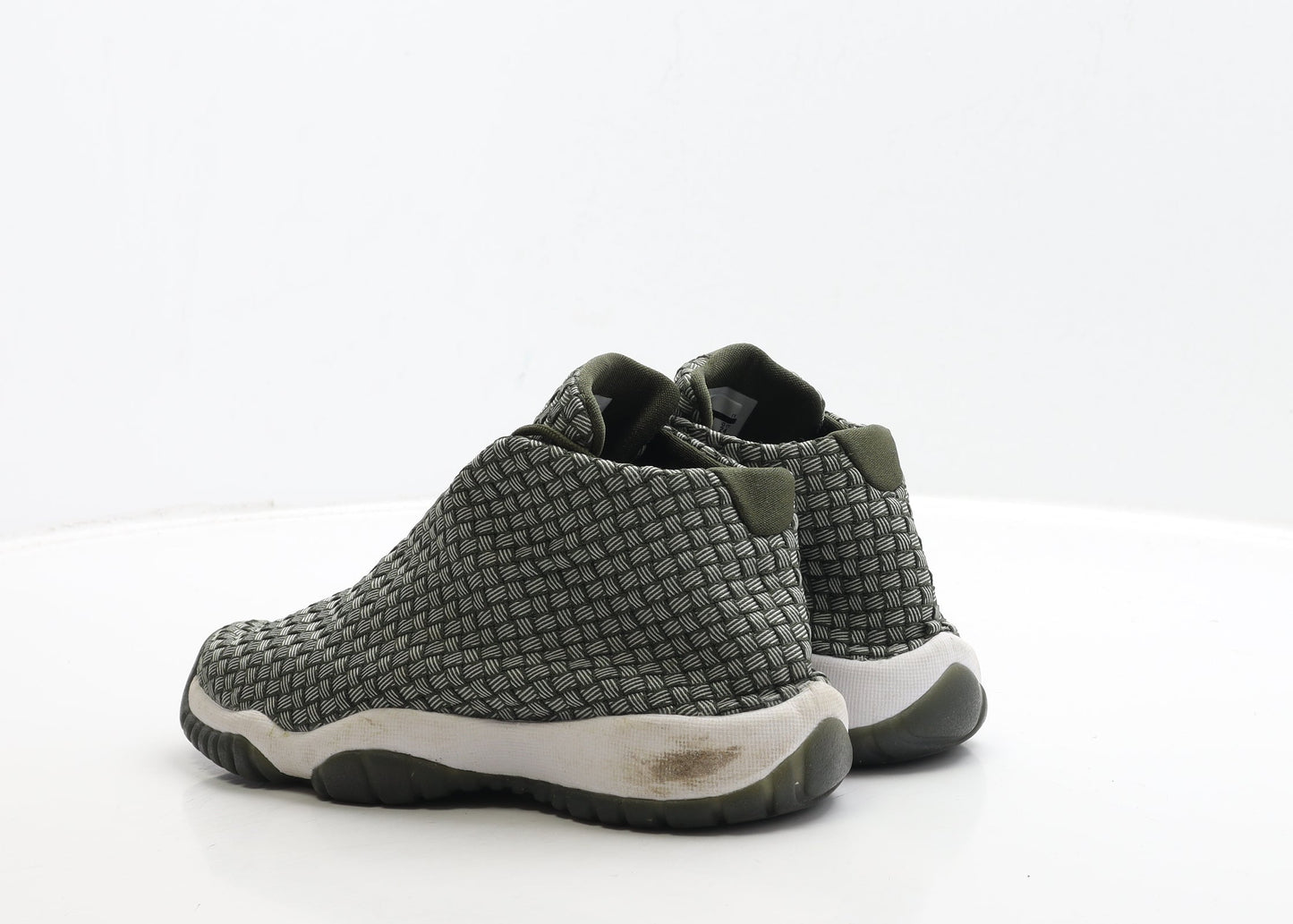 Nike Mens Green Geometric Polyester Trainer UK 5.5 38.5 - Jordan