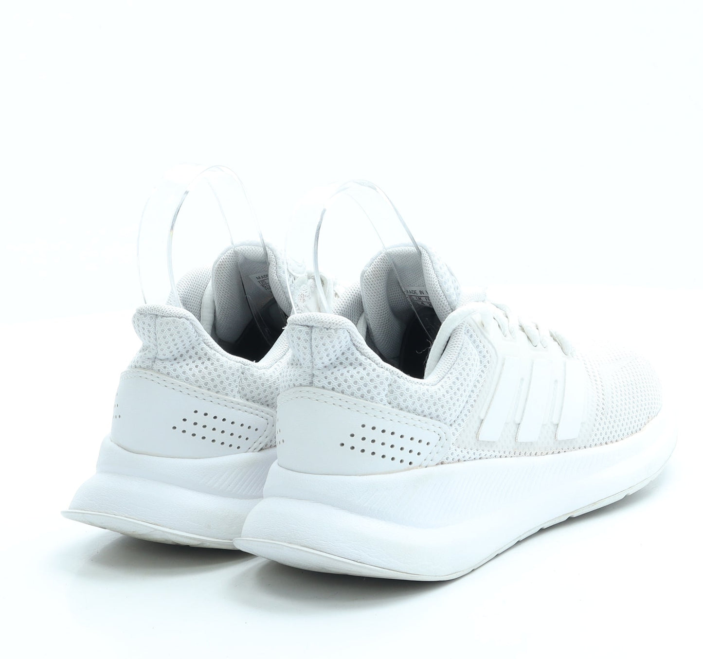 adidas Womens White Polyester Trainer UK 4 36.5