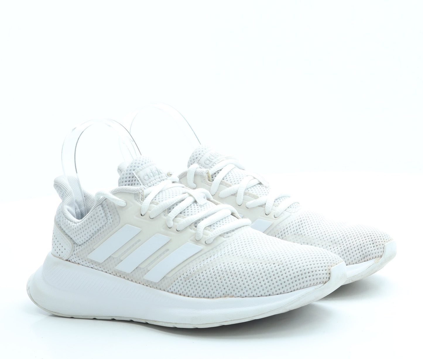 adidas Womens White Polyester Trainer UK 4 36.5
