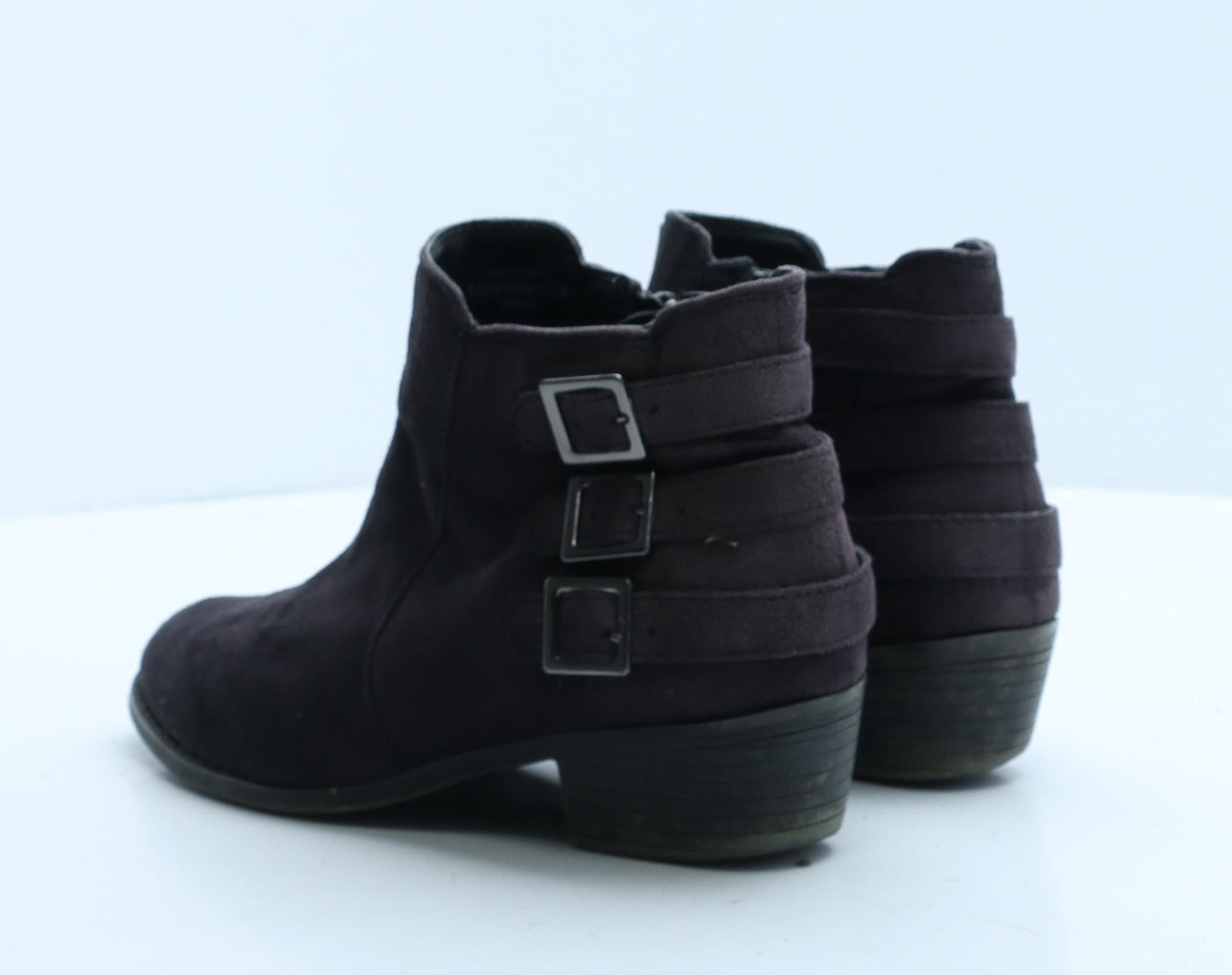 F&F Womens Black Suede Bootie Boot UK 5 38