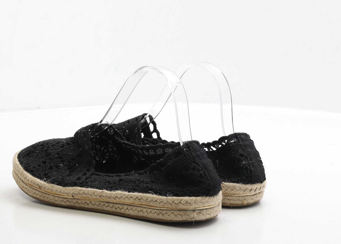 Primark Womens Black Polyester Loafer Flat UK 7 40