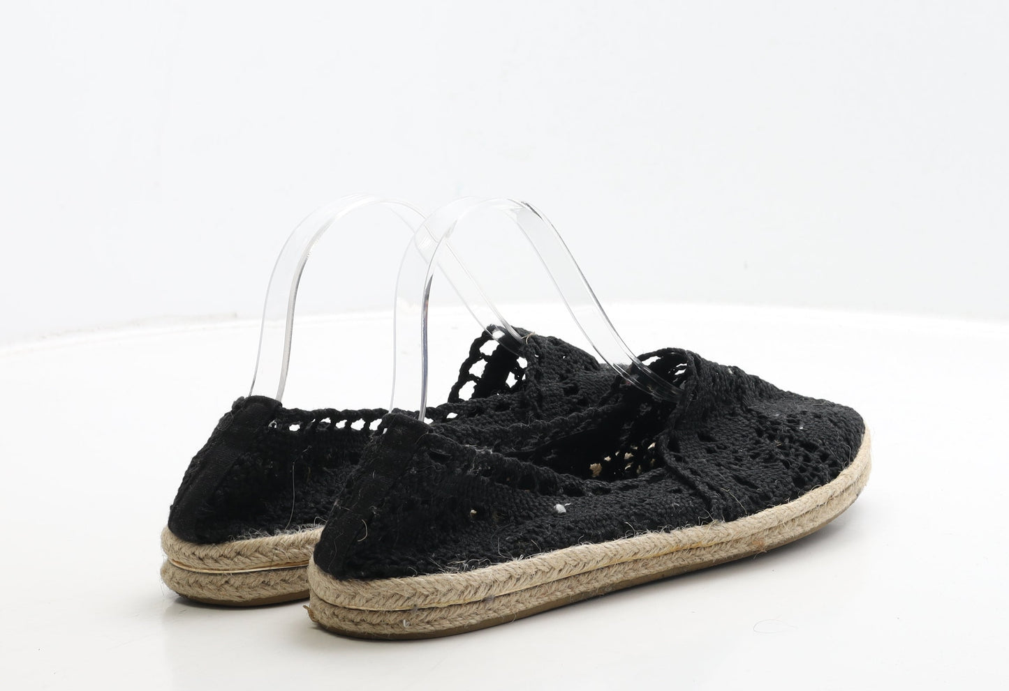 Primark Womens Black Polyester Loafer Flat UK 7 40
