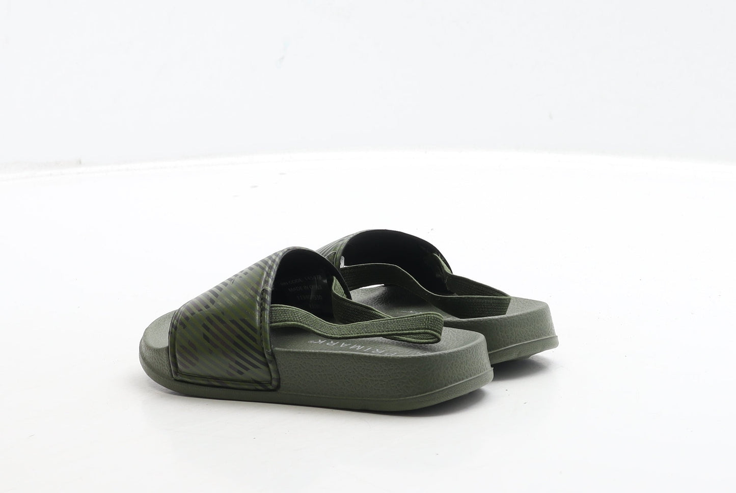 Primark Boys Green Camouflage Rubber Slider Sandal UK 7 24