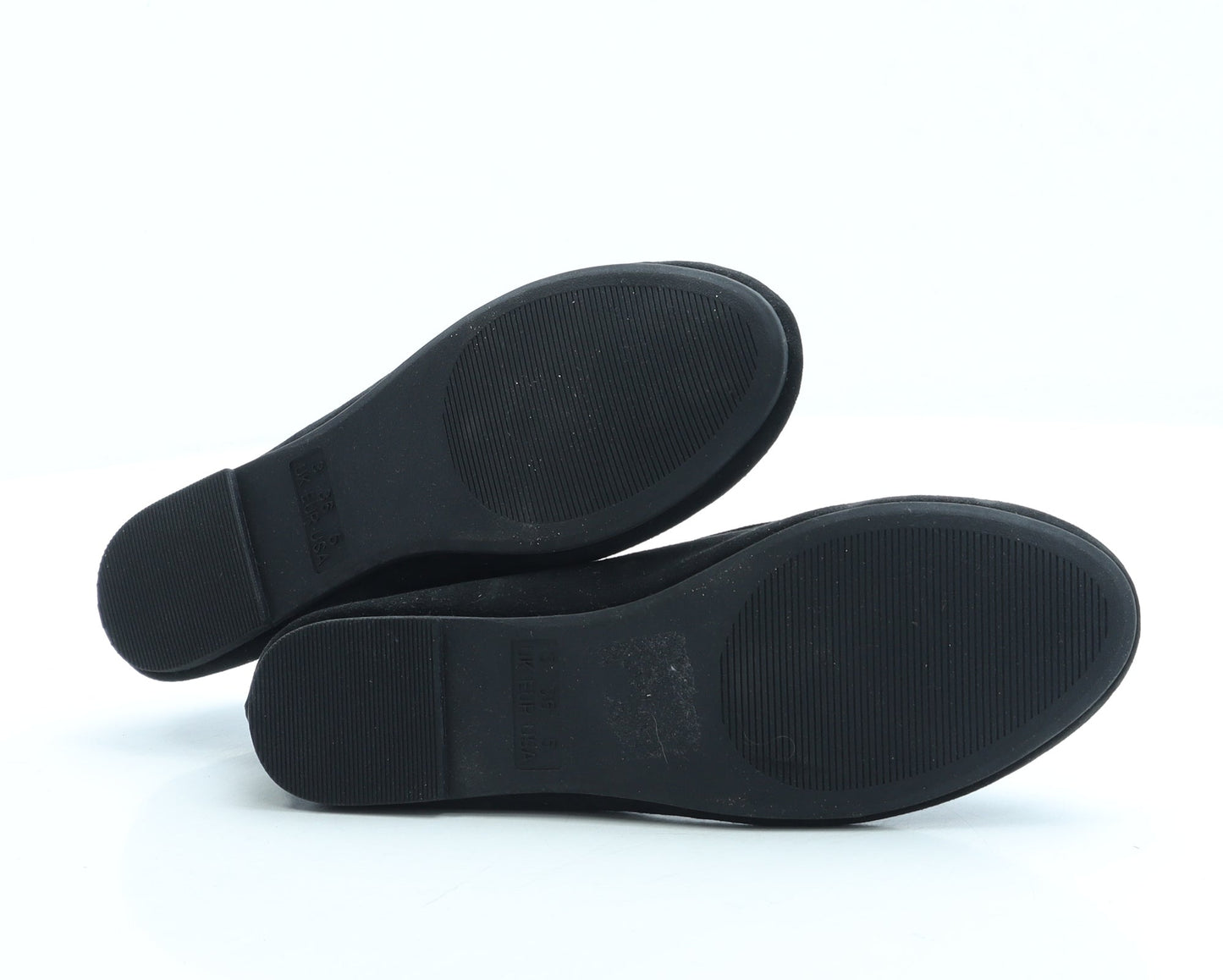 Primark Womens Black Suede Flat UK 3 36 US 5