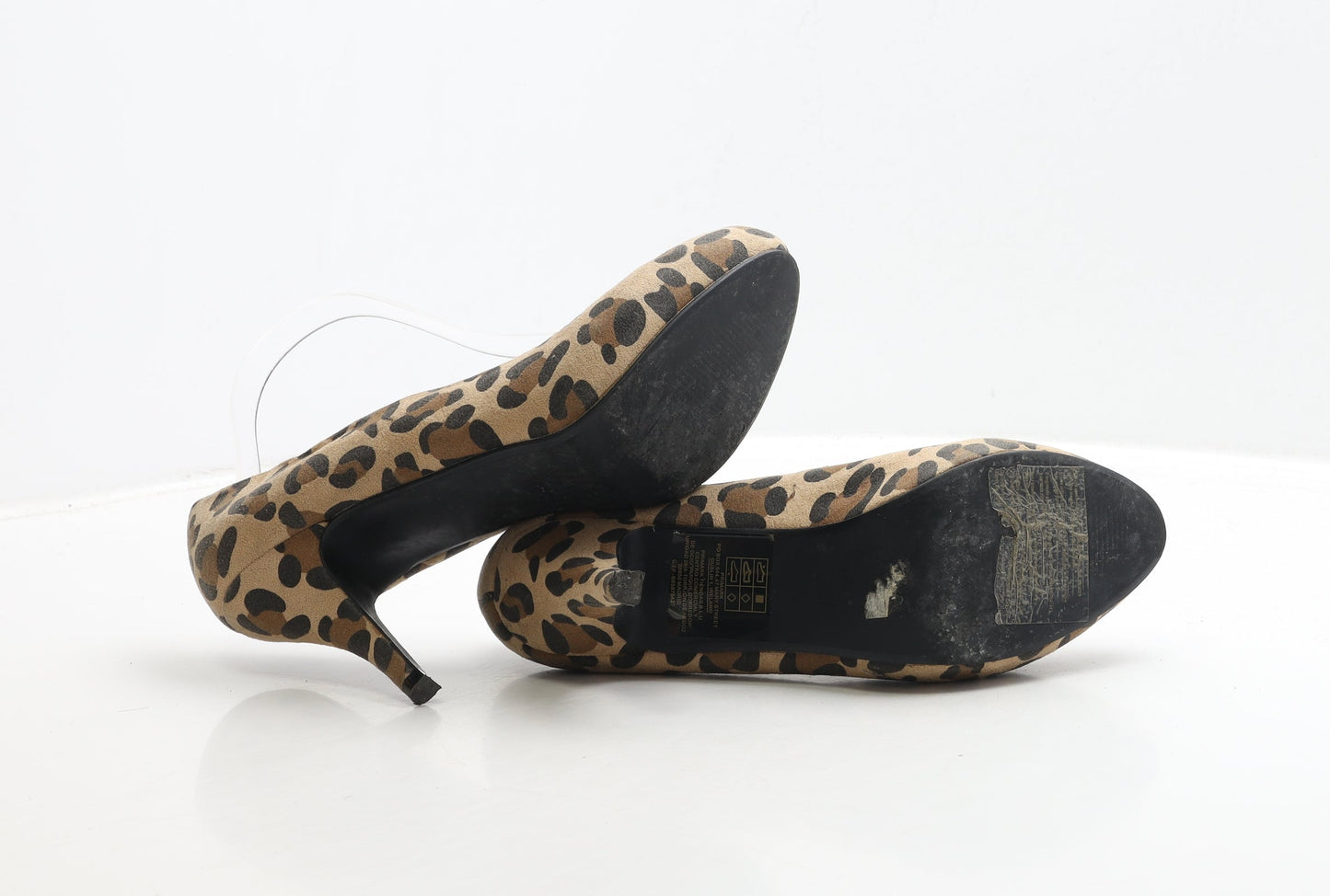 Atmosphere Womens Brown Animal Print Polyester Court Heel UK 6 39