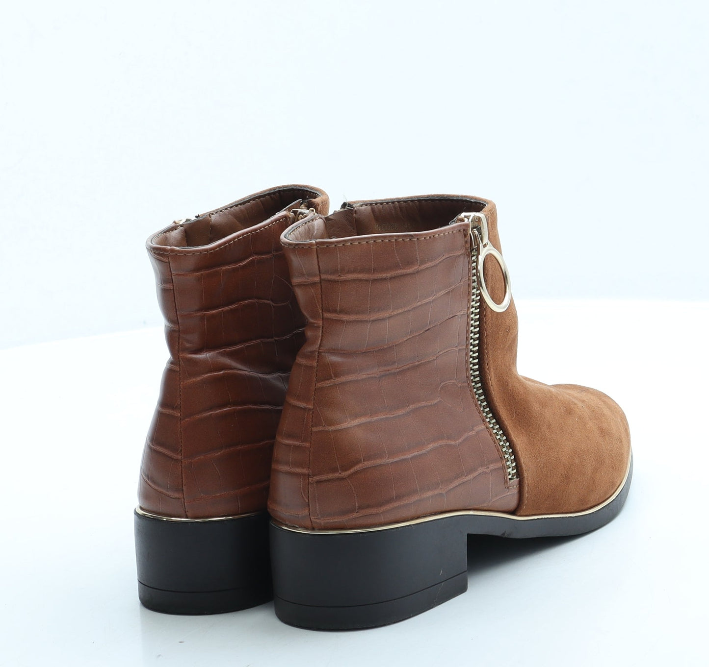 Primark Womens Brown Suede Chelsea Boot UK 4 37