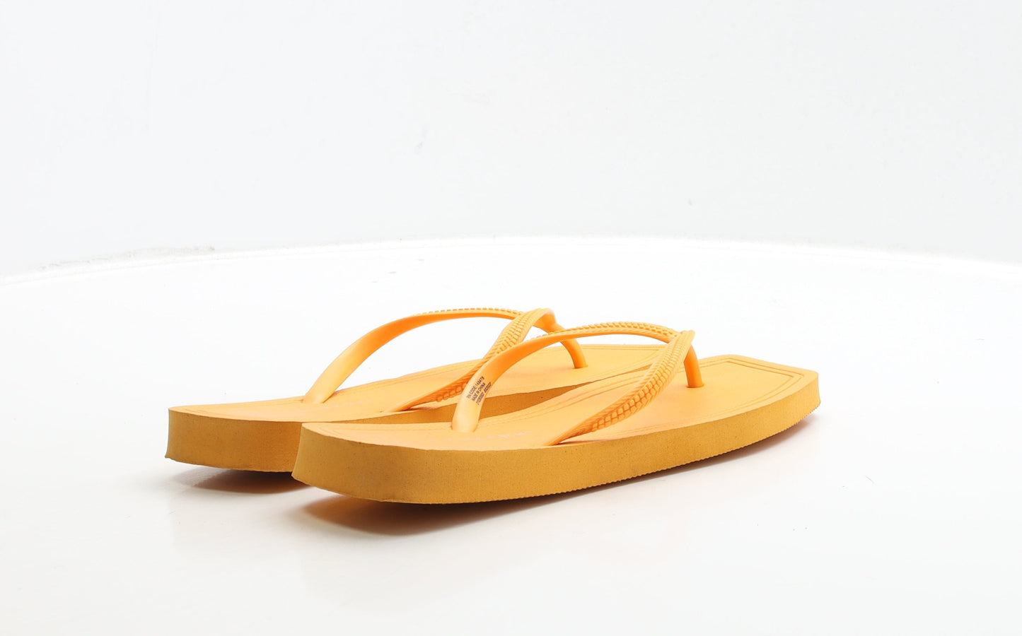 Primark Womens Orange Rubber Thong Sandal UK 5 38