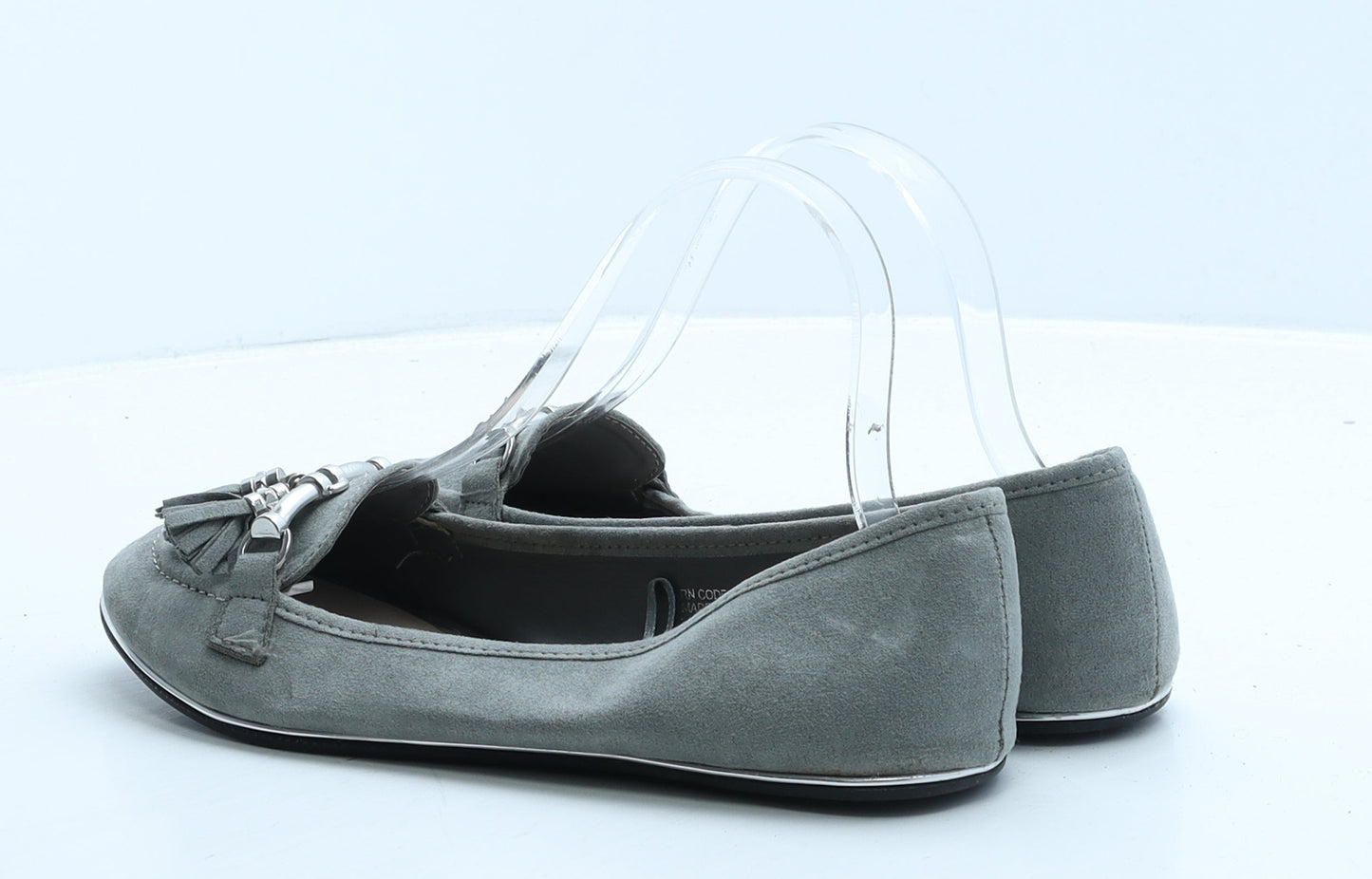 Primark Womens Grey Suede Ballet Casual UK 5 38