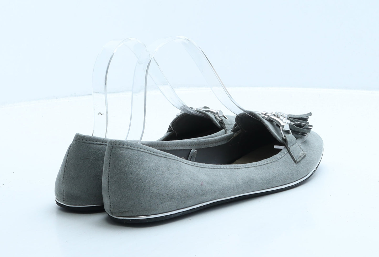 Primark Womens Grey Suede Ballet Casual UK 5 38