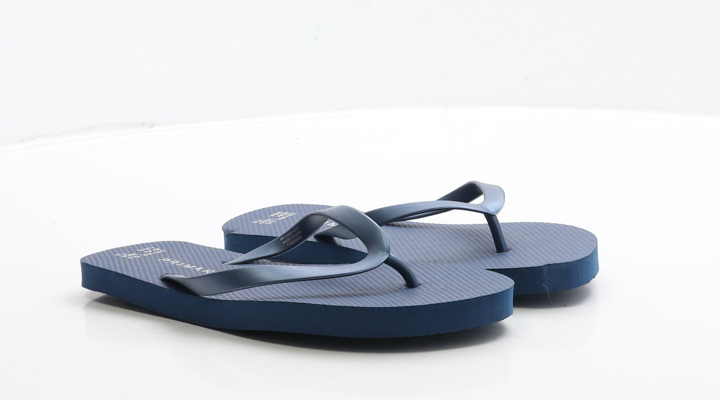 Primark Womens Blue Rubber Thong Sandal UK 5 38