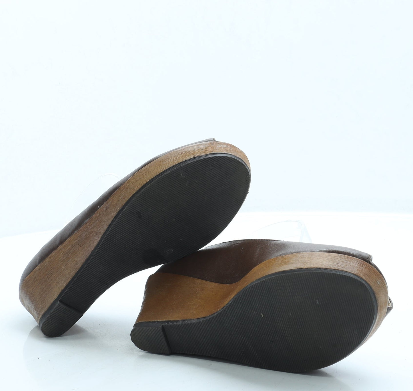 Preworn Womens Brown Leather Court Heel UK 5