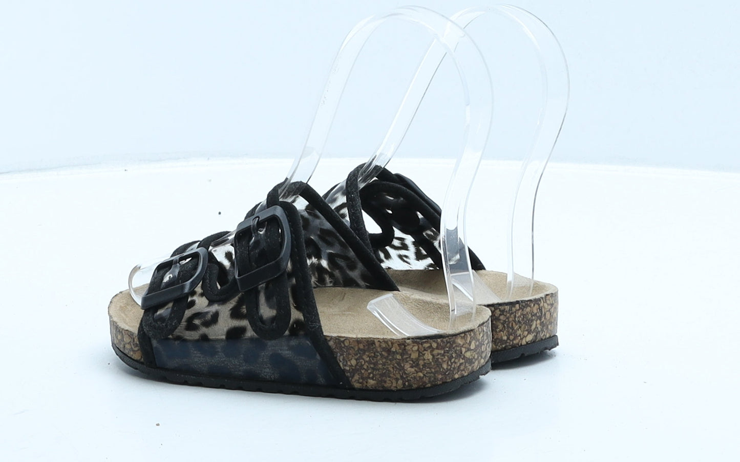 TU Girls Beige Animal Print Synthetic Slider Slipper UK 10