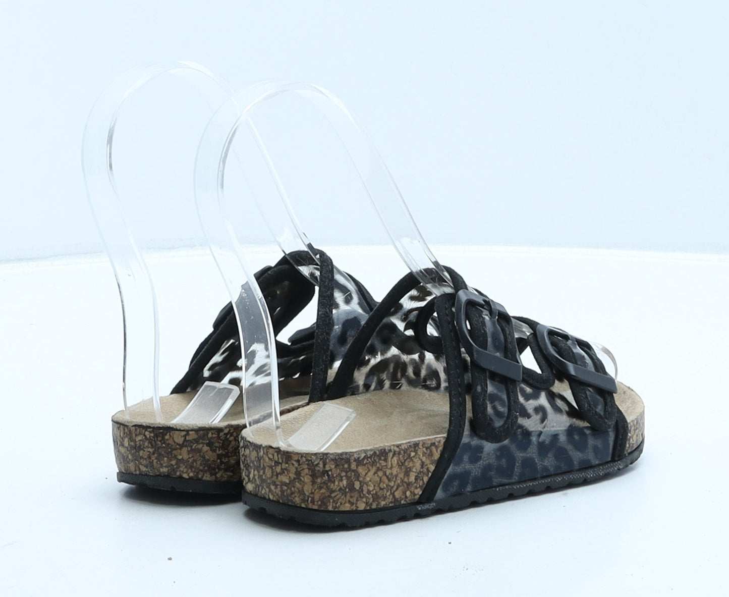TU Girls Beige Animal Print Synthetic Slider Slipper UK 10
