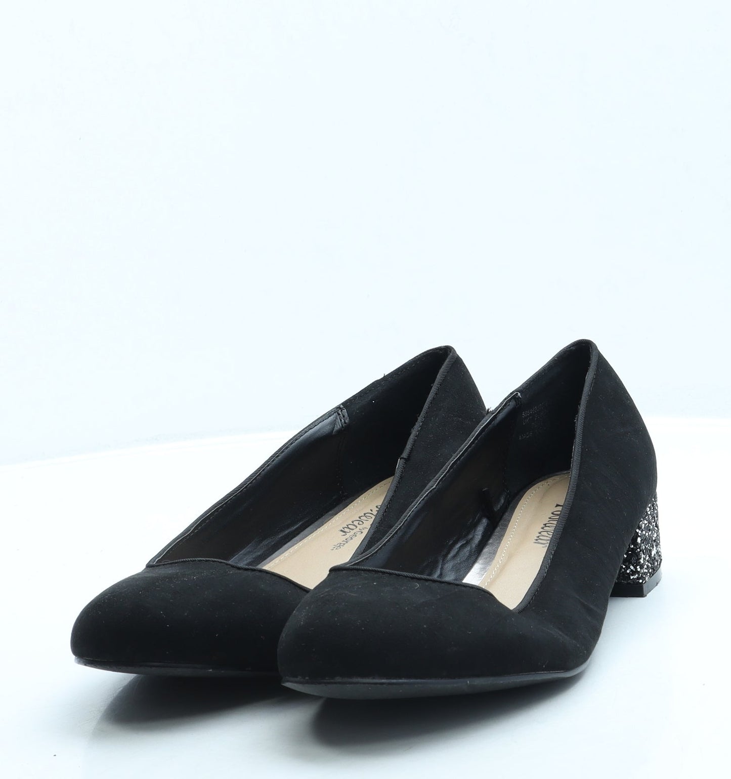 George Womens Black Suede Court Heel UK 7 41
