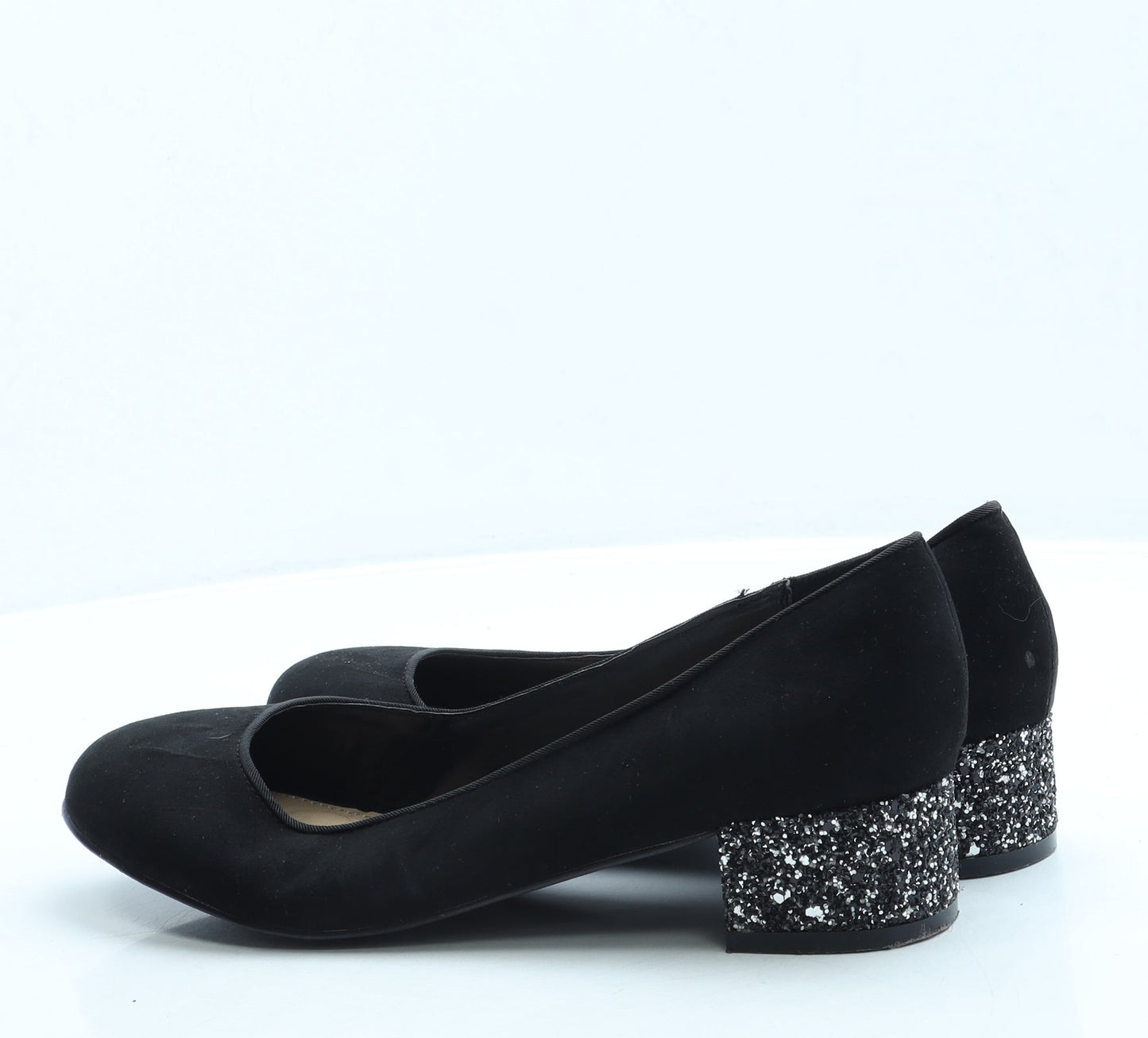 George Womens Black Suede Court Heel UK 7 41