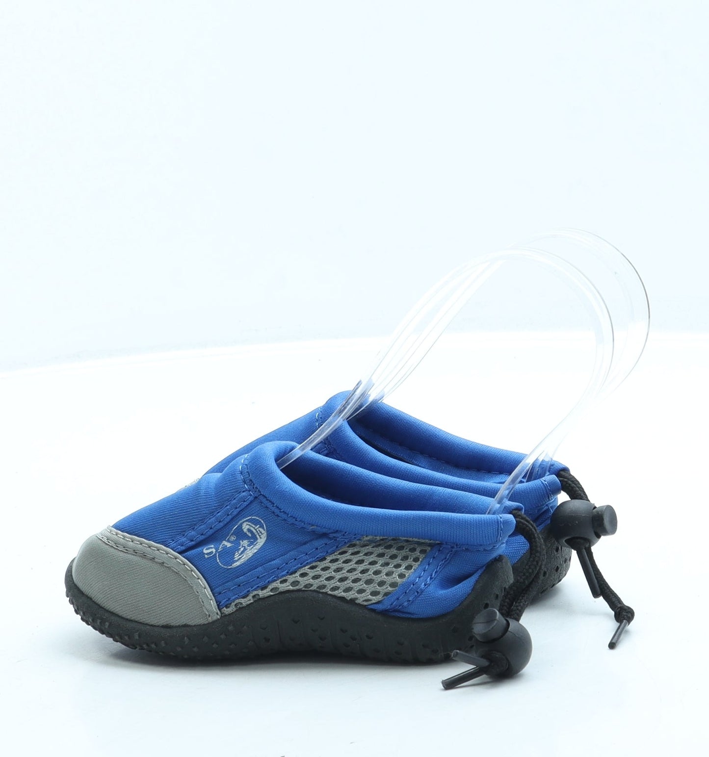 Preworn Boys Blue Polyester Slip On Sandal UK 5 - Aqua Shoe