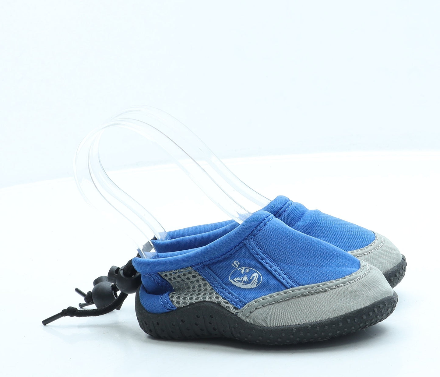 Preworn Boys Blue Polyester Slip On Sandal UK 5 - Aqua Shoe